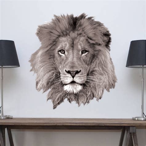 lion wall sticker|lion decals.